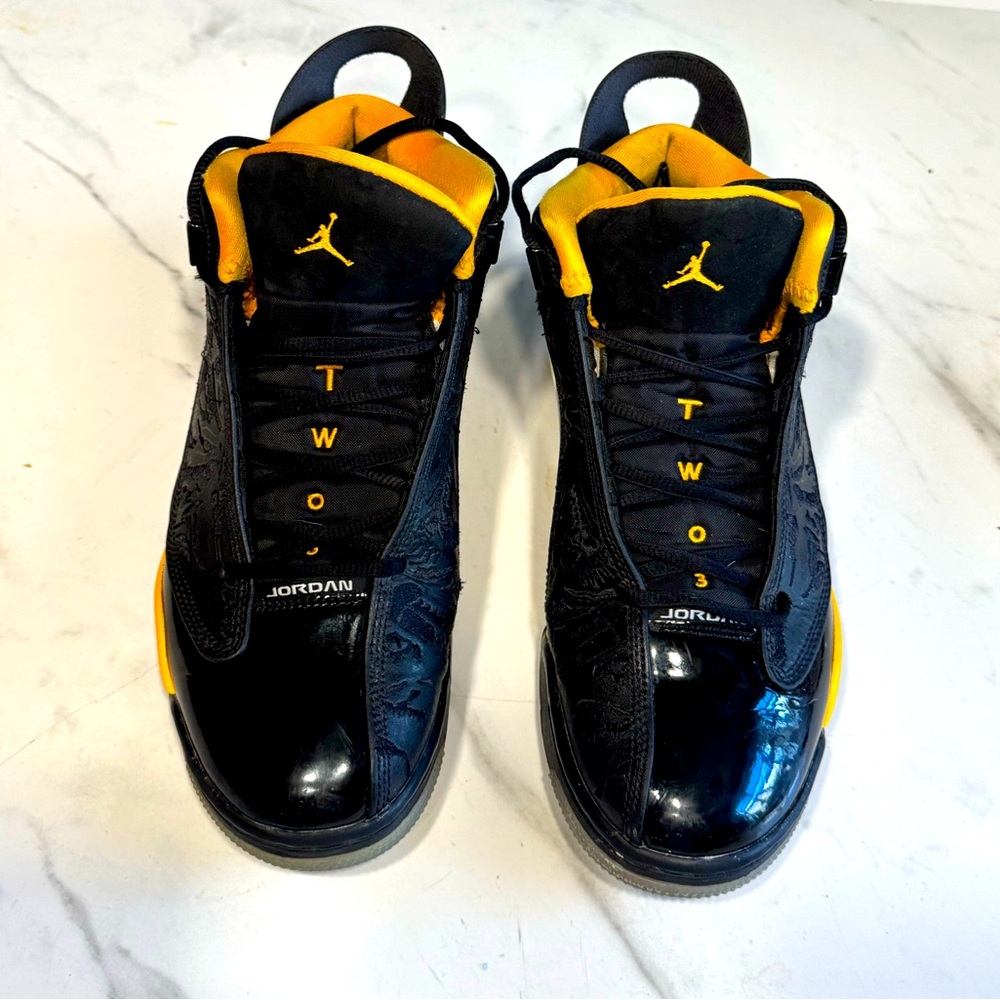 Air jordan dub zero Black and Yellow Men's Shoes